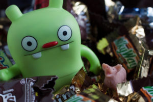 Gremlin in Halloween candy, Photo: CC image courtesy of Nomadic Lass on Flickr